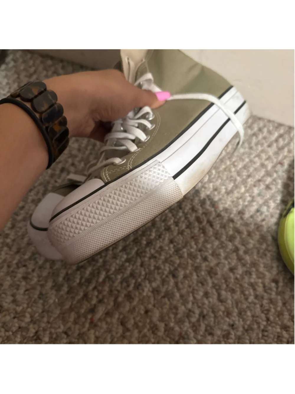 Converse Chuck Taylor All Star Lift Platform In Mossy Sloth Green- Size 10